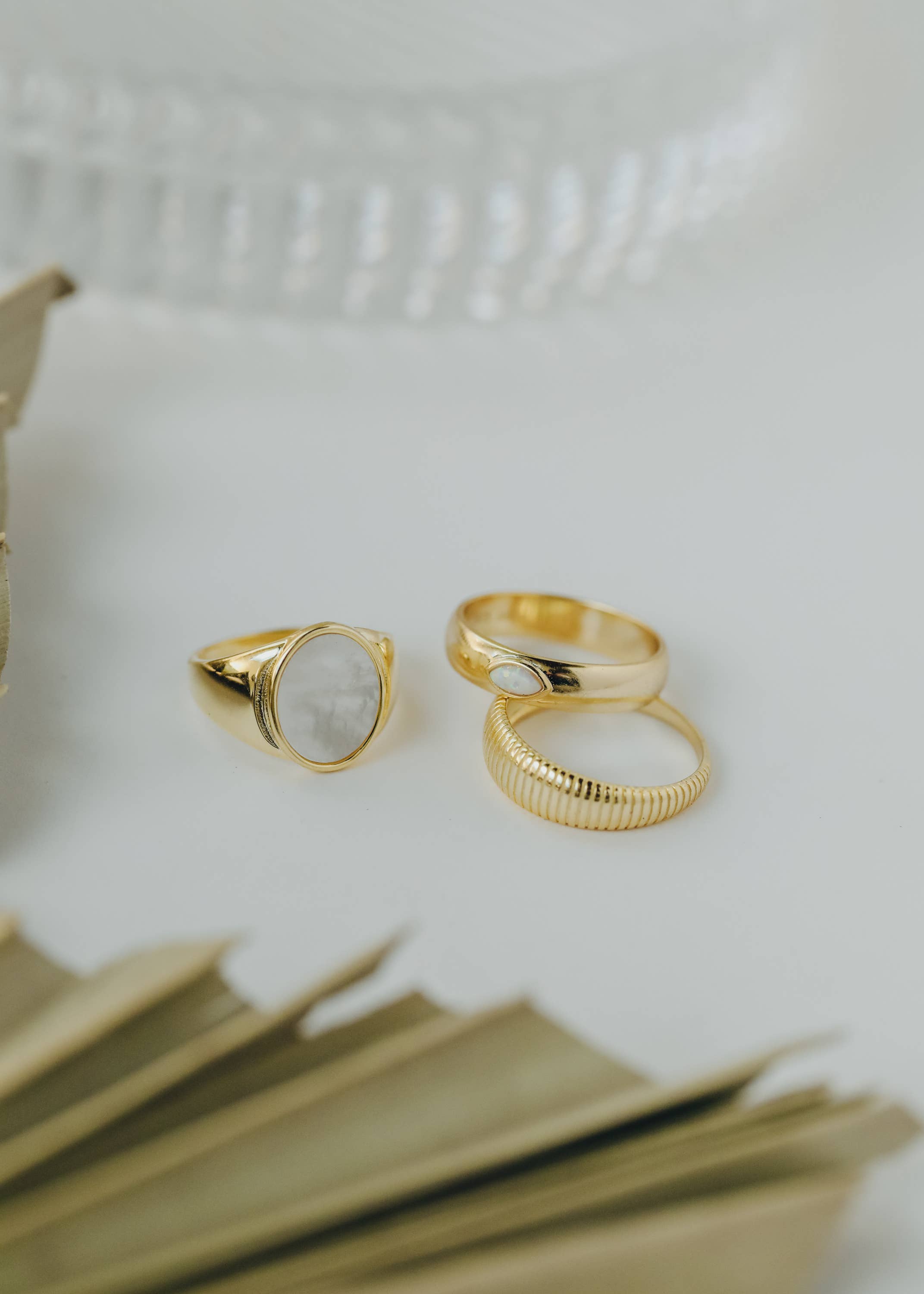 Gold Rings - Ridged