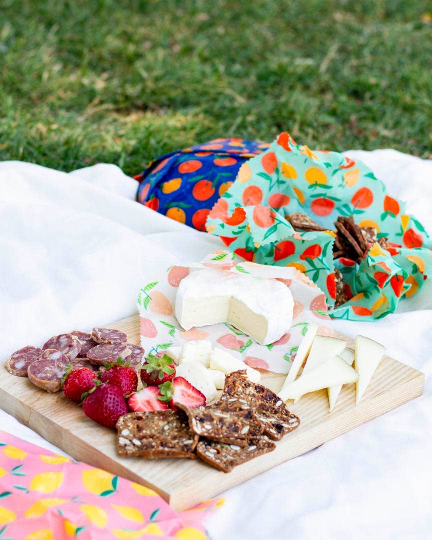 Citrus Beeswax Wrap Set of 3