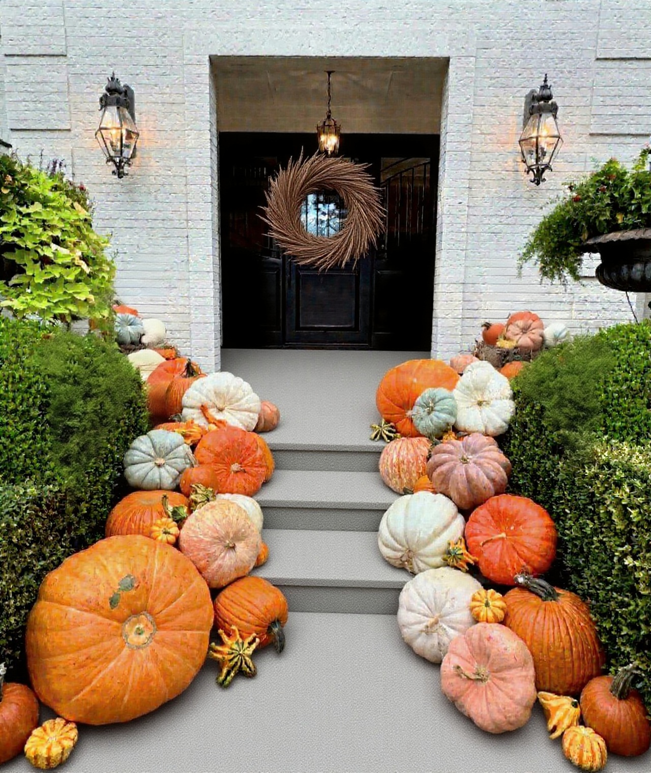 Fall Porch Decorating