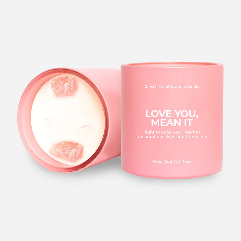 Crystal manifestation Candle