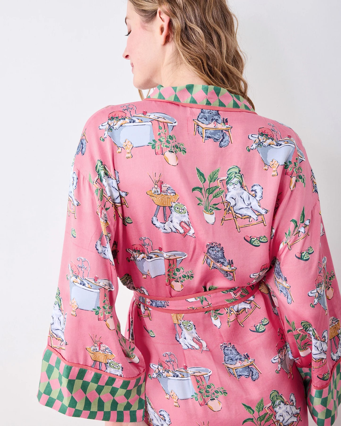 Printfresh Spa Day Eco Satin Robe