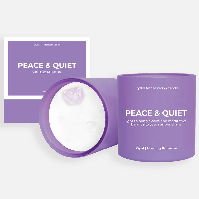 Crystal manifestation Candle