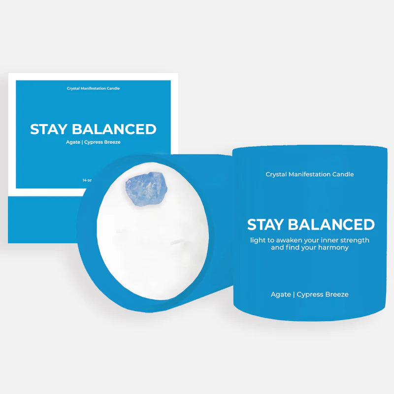 Crystal manifestation Candle