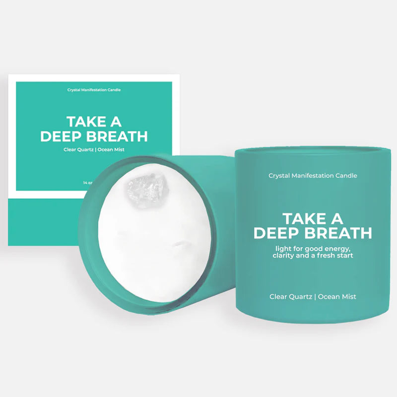 Crystal manifestation Candle