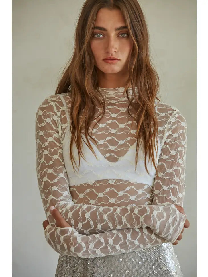 Viola Lace Top White