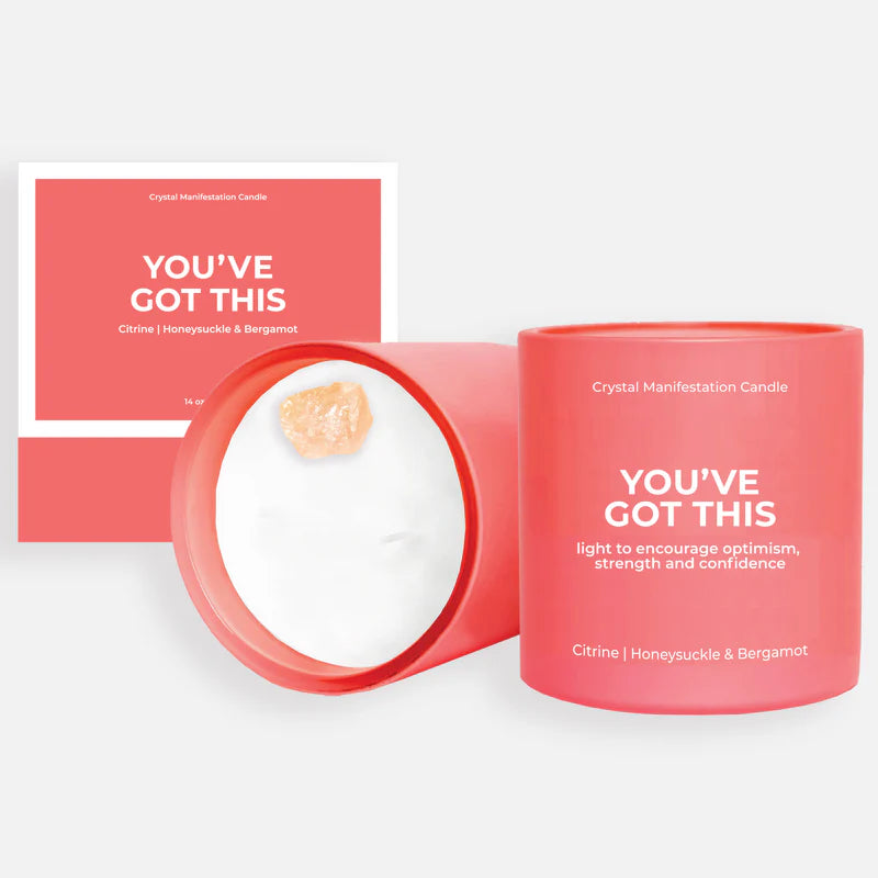 Crystal manifestation Candle