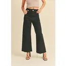Straight Wide Leg Denim Pants