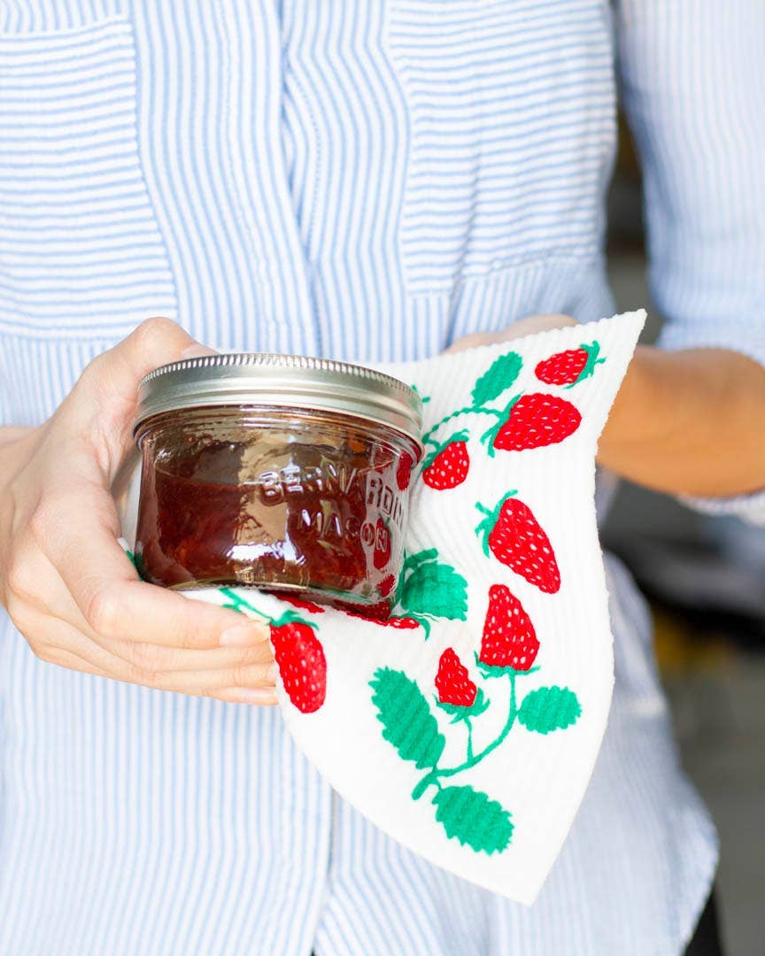 Strawberries Swedish Dishcloth