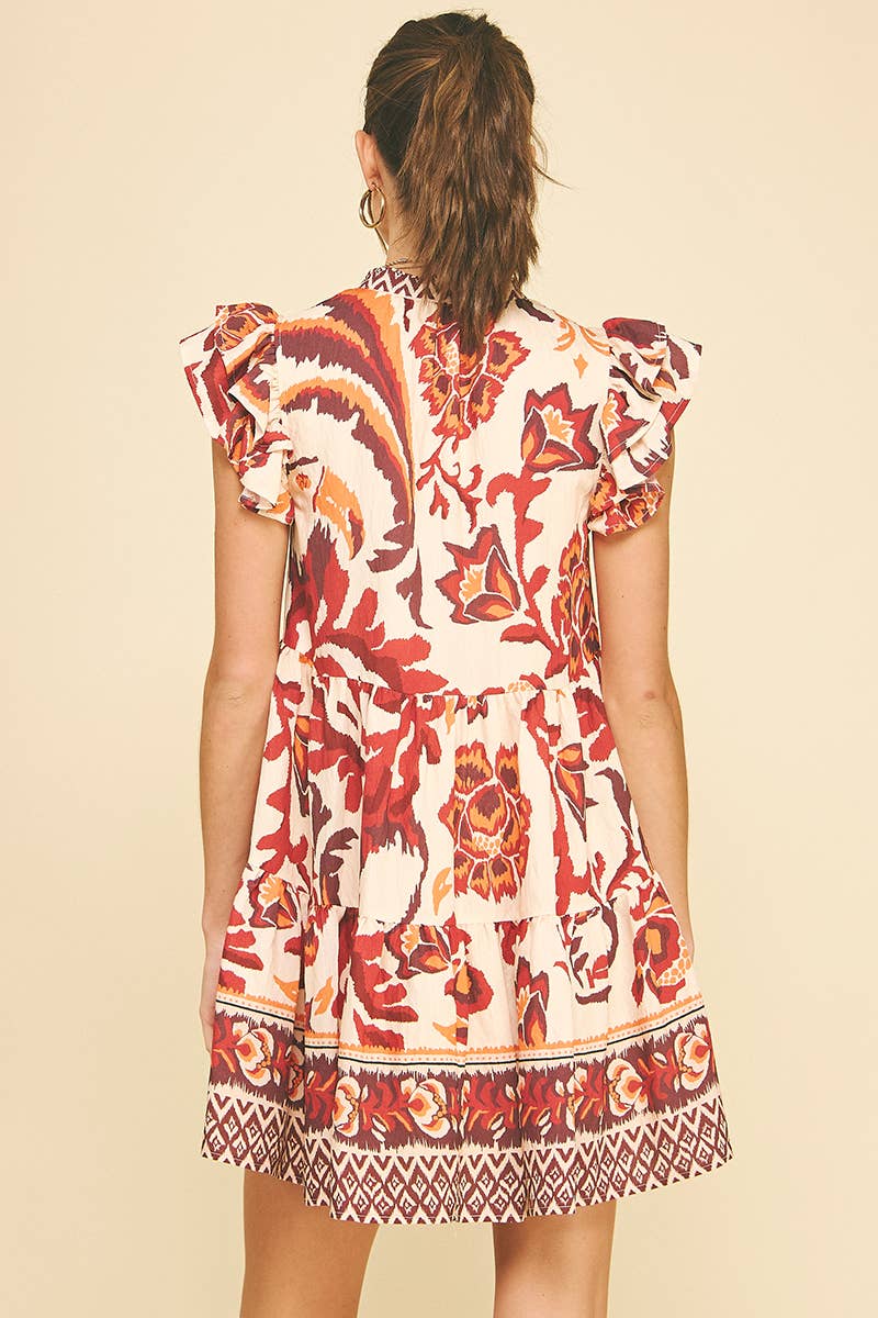 Pinch - Contrast Floral Mini Dress