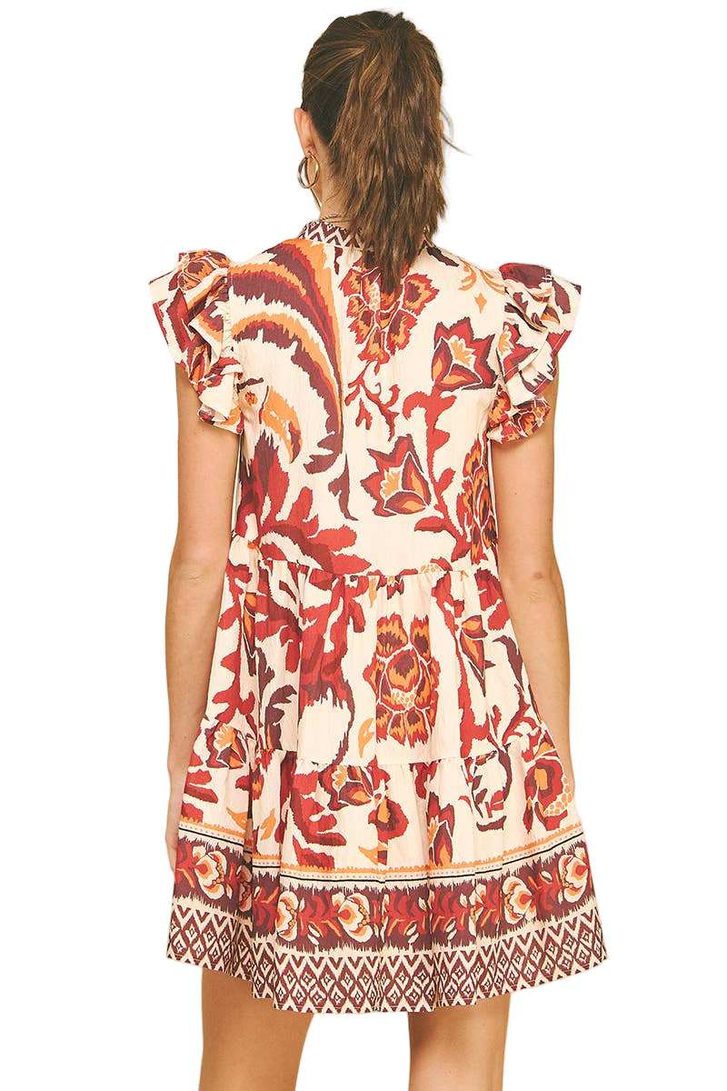 Pinch - Contrast Floral Mini Dress