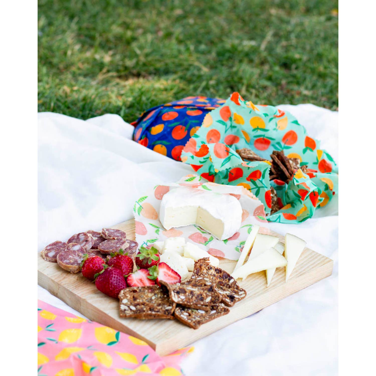 Citrus Beeswax Wrap Set of 3