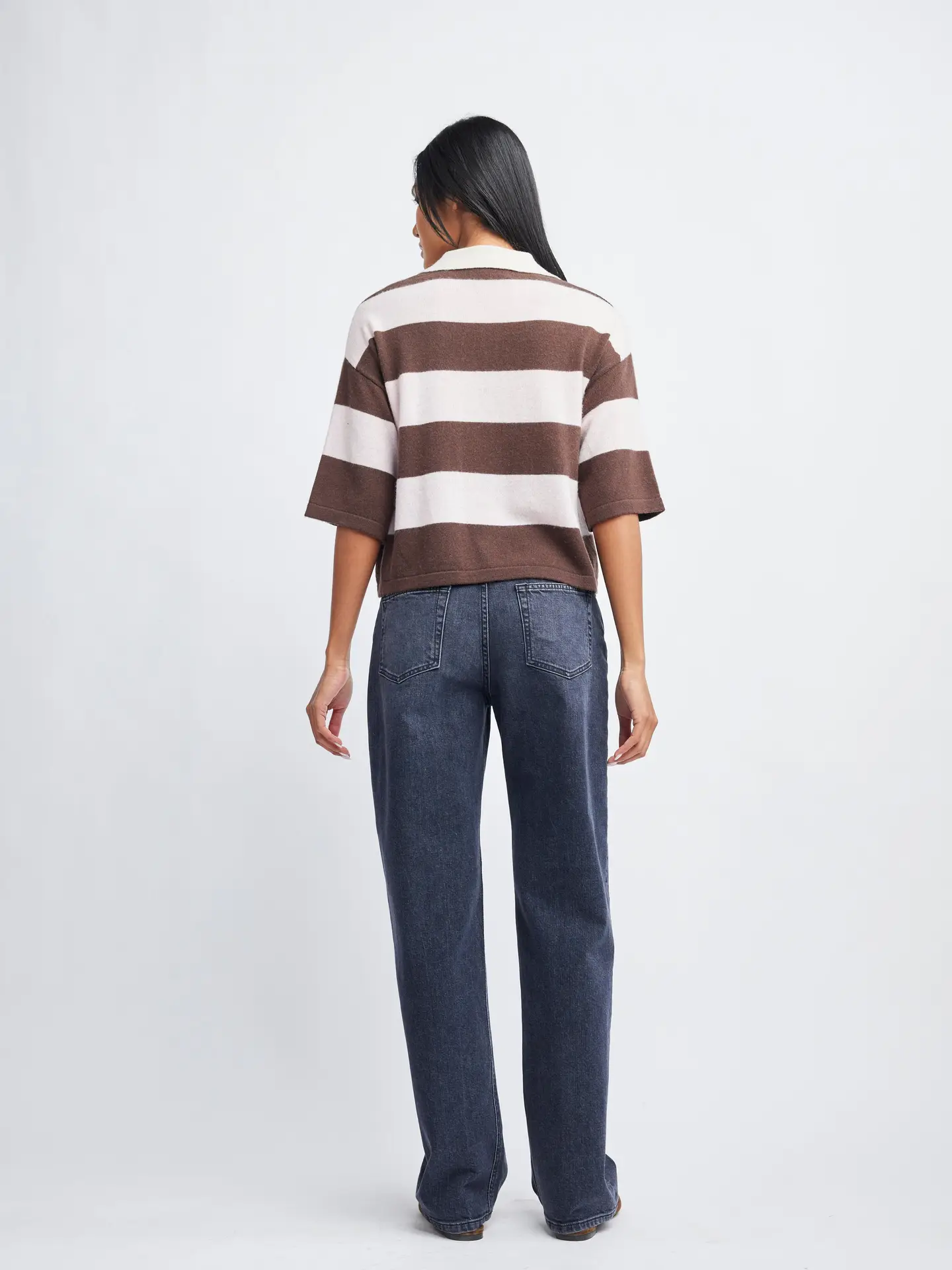 Self Contrast Abigail Cashmere Polo