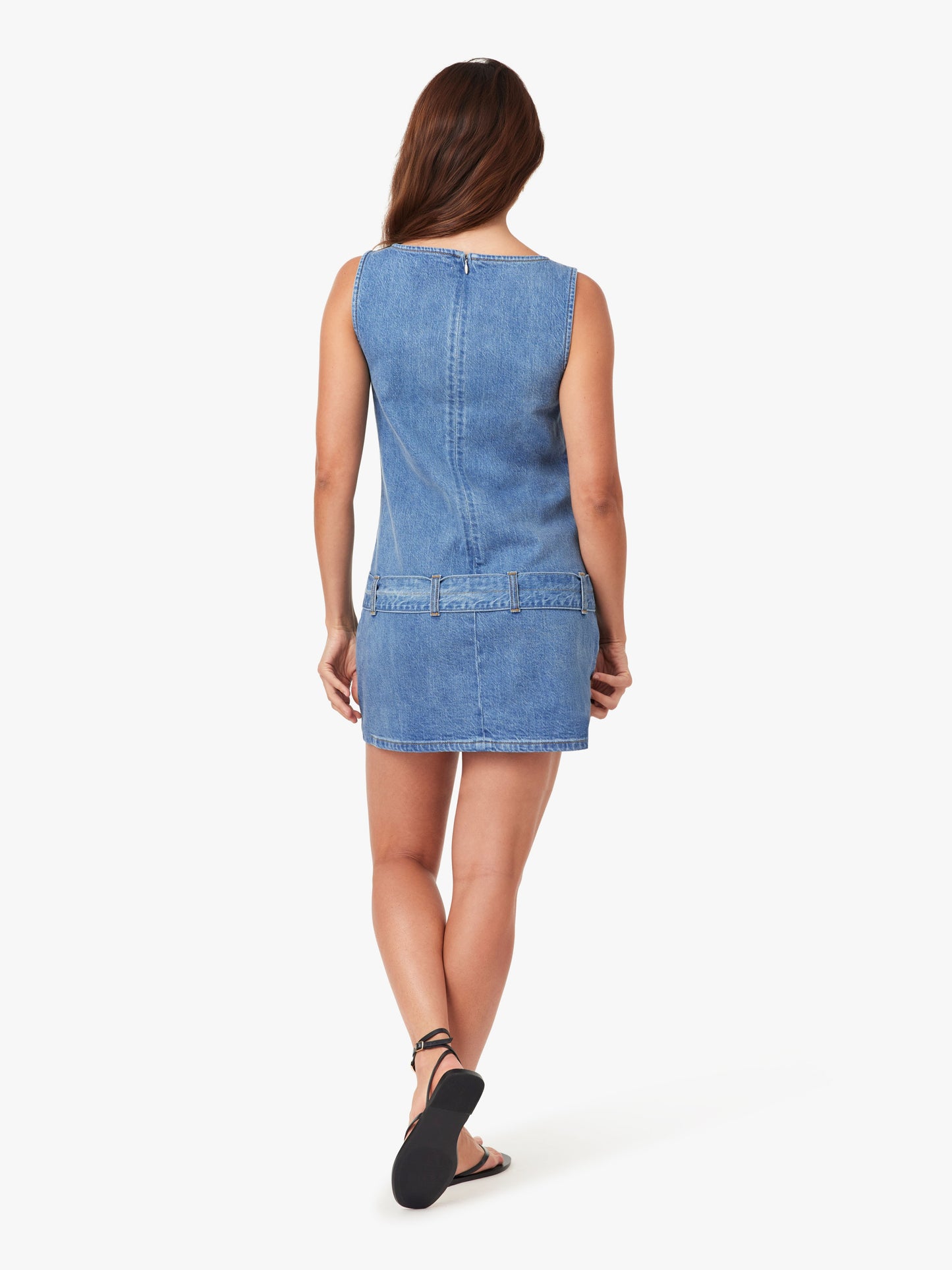 Habitual - Sleeveless Belted Mini Dress