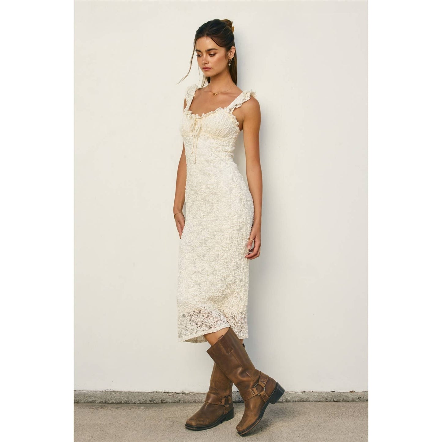 Dress Forum - Breeze & Blossom Flutter Ruffled Midi Dress