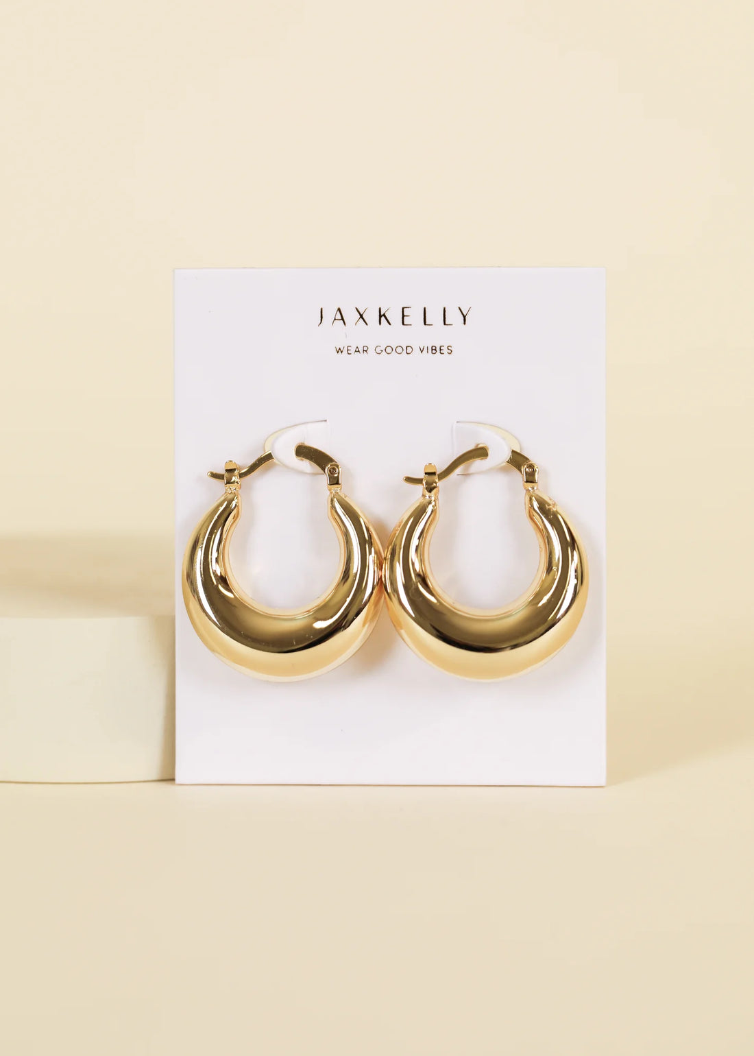 JaxKelly - Sculptural Wide Hoop - Earring