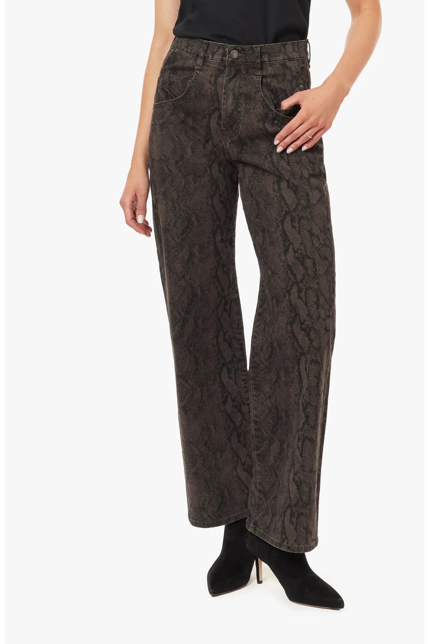 Habitual Blaine Animal Print Straight Jean