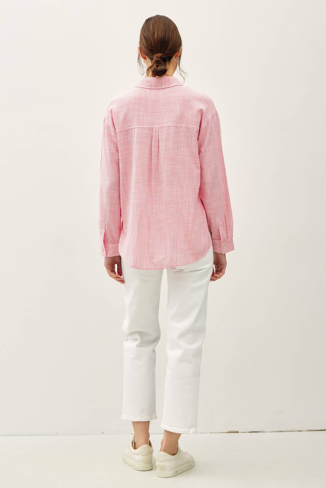 Be Cool - PINSTRIPE BUTTON DOWN SHIRT