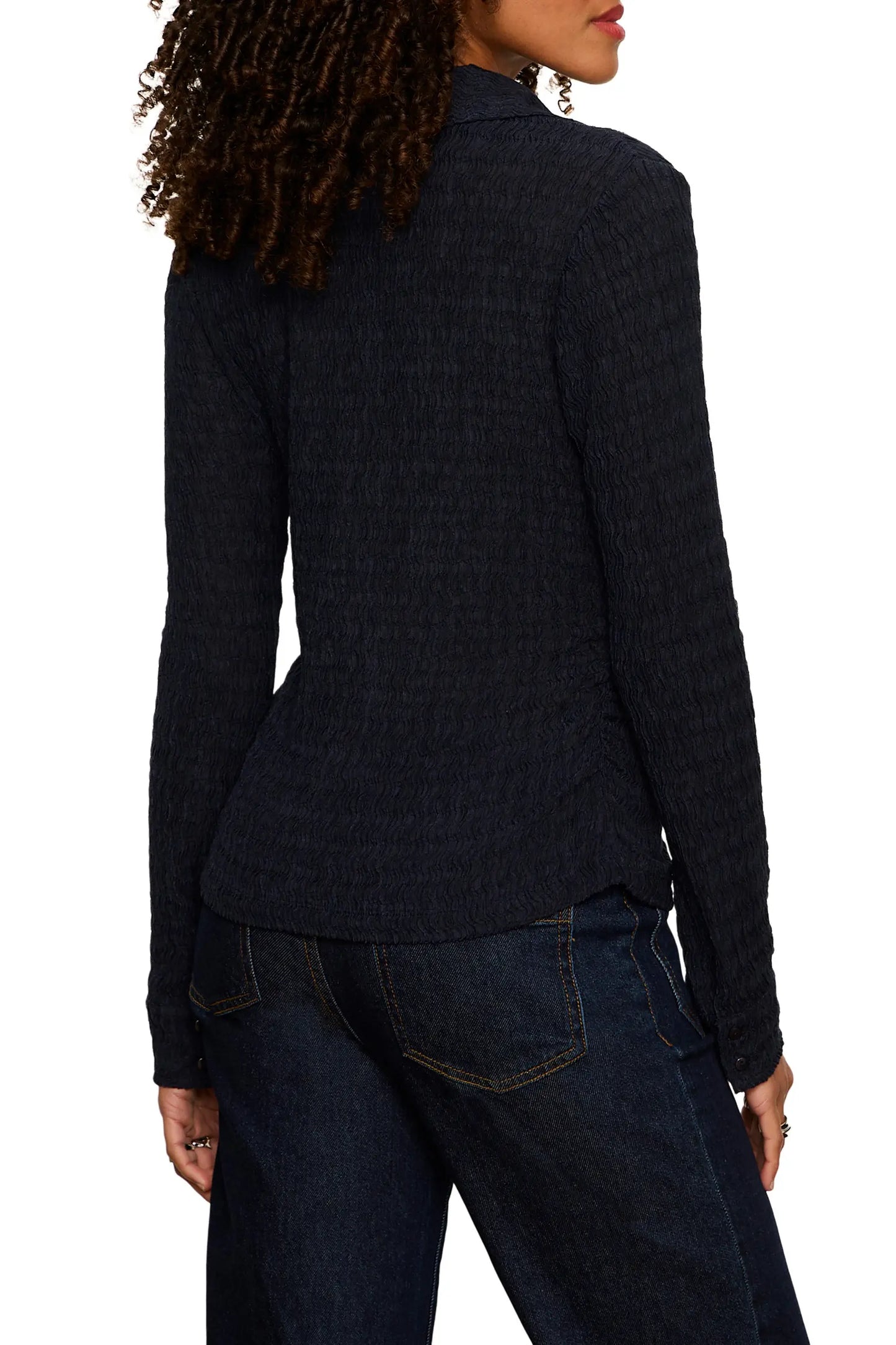 Sanctuary Juno Textured Button Front Shirt
