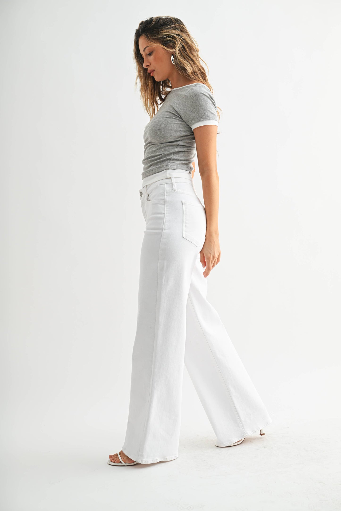 JUST BLACK DENIM -Stretchy Wide Leg
