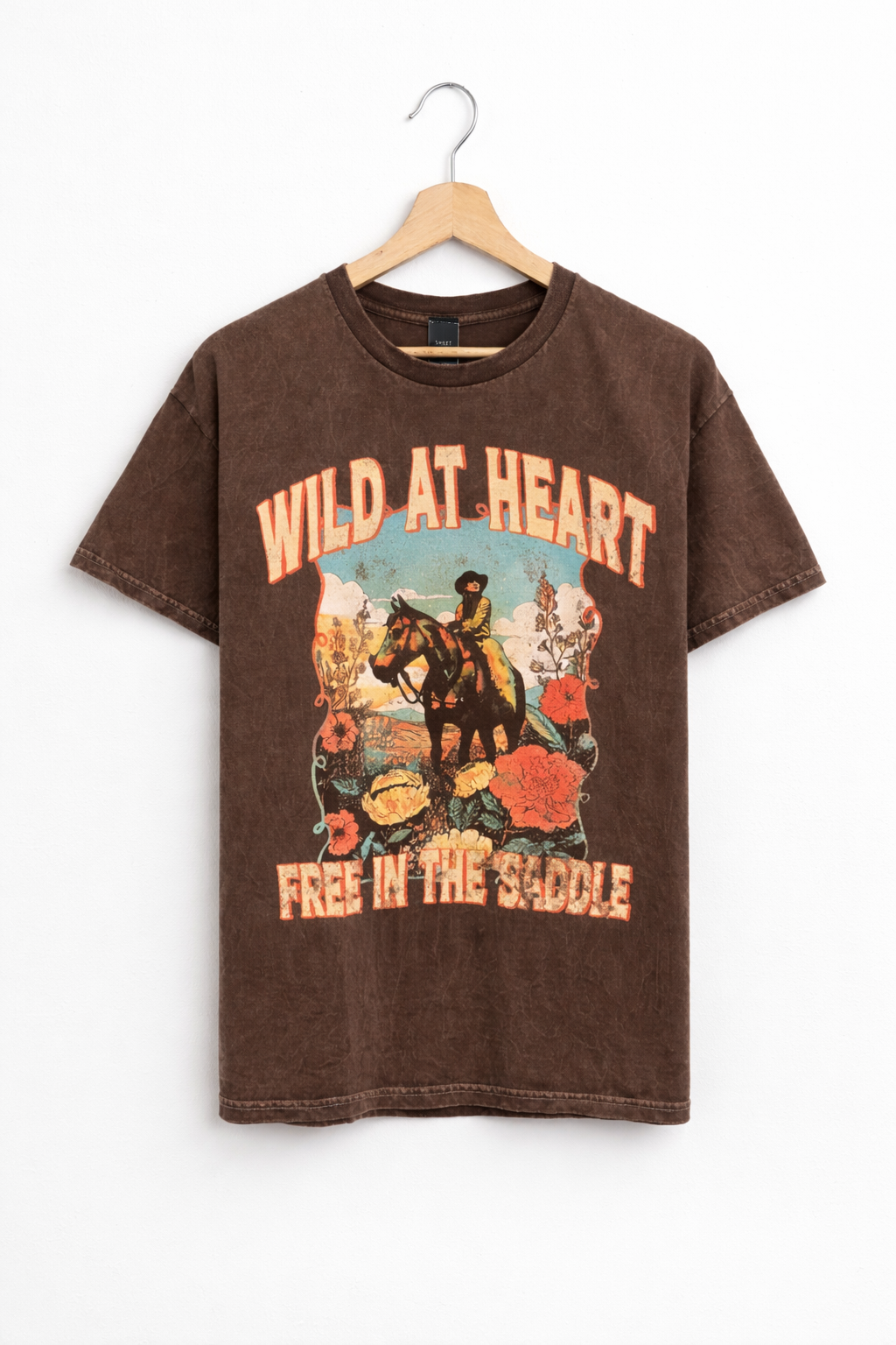 Sweet Claire - Wild at Heart Coffee Brown Festival/Western Mineral T-Shirt