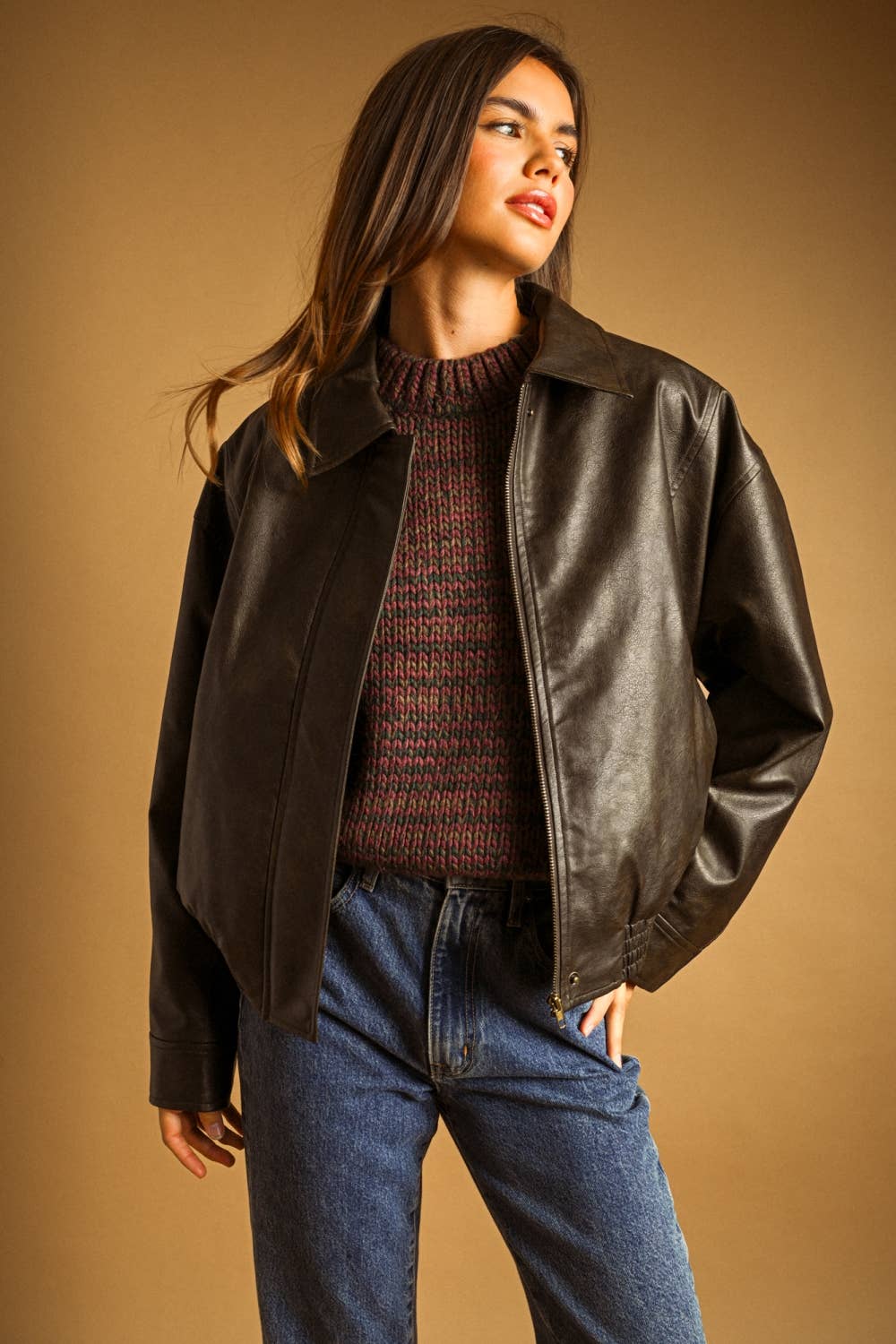 MIOU MUSE -  FAUX LEATHER JACKET