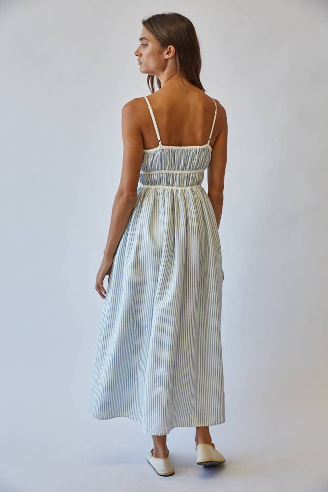 Creamon -  Striped Sundress Midi Dress