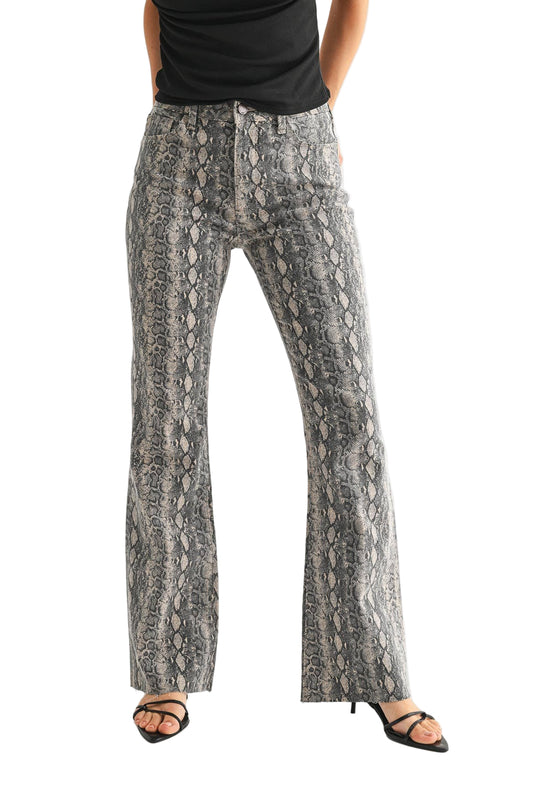 JBD - Snake Design - Flare with Regular Hem