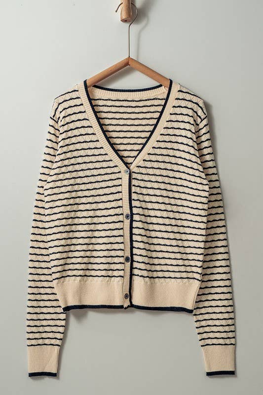 The Primrose Striped Cardigan