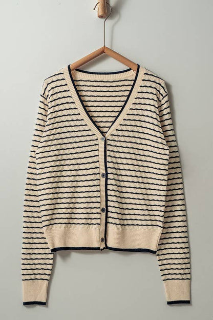 The Primrose Striped Cardigan
