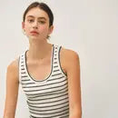 Striped Ribbed Tank Top