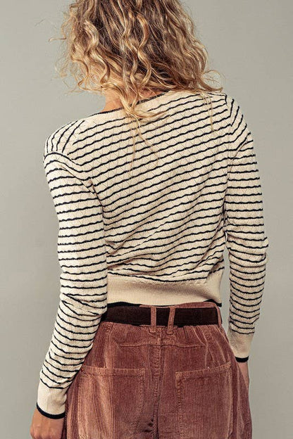 The Primrose Striped Cardigan