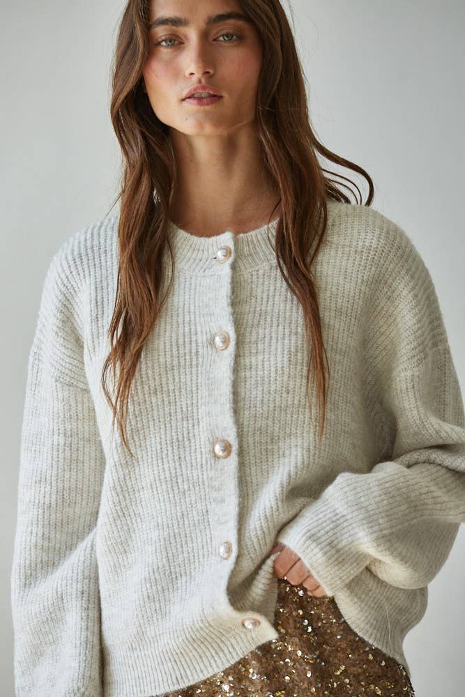 By Together - Knit Button Down Sweater