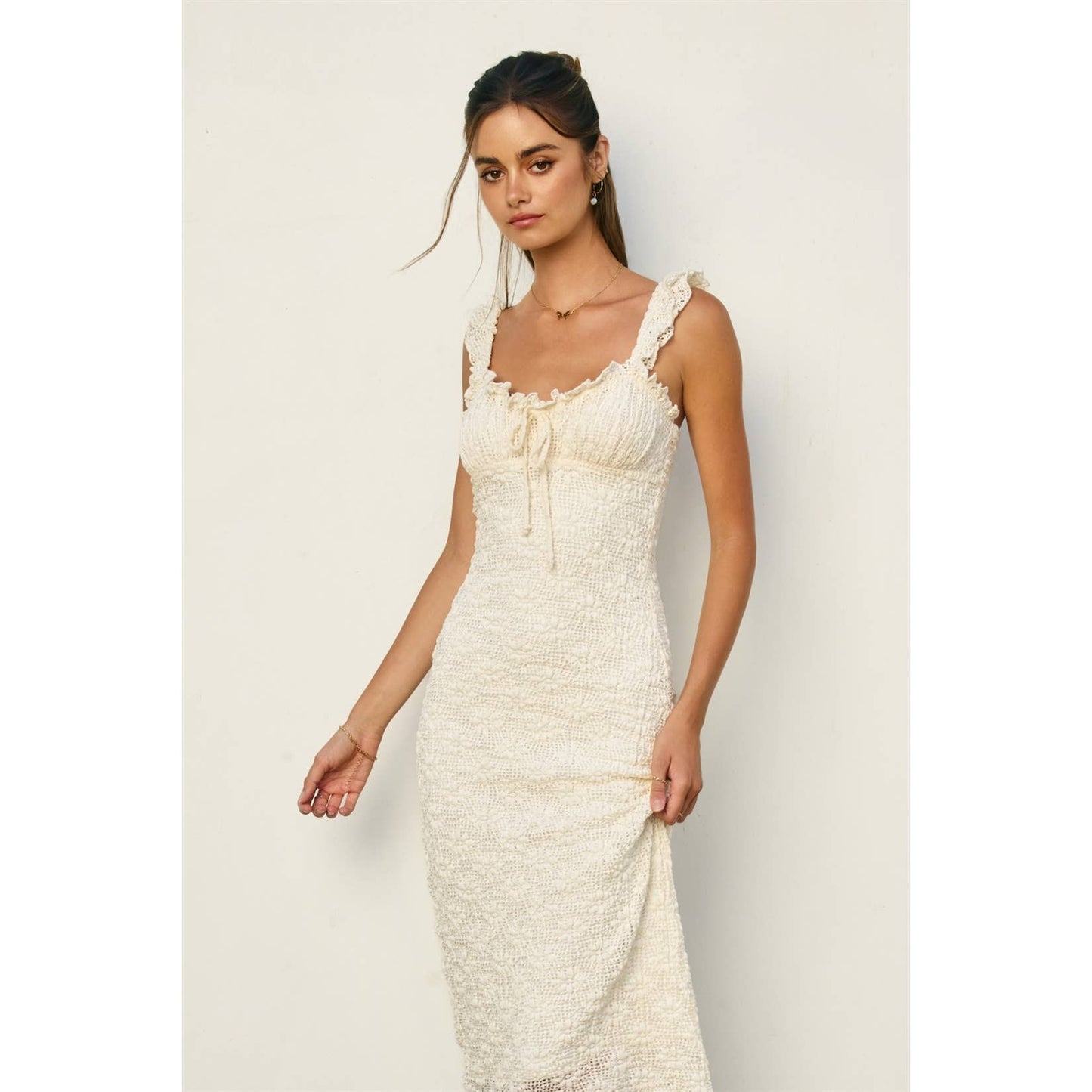 Dress Forum - Breeze & Blossom Flutter Ruffled Midi Dress