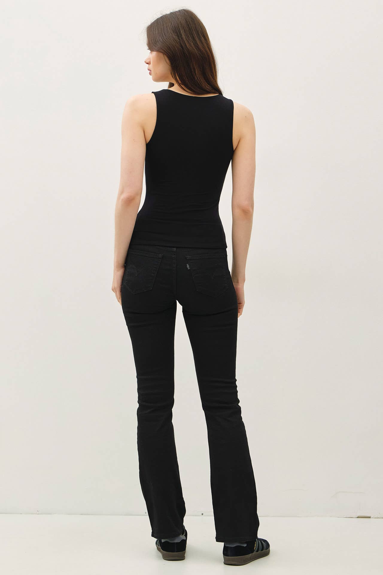 Be Cool - DOUBLE LINED BASIC SQUARE NECK TANK