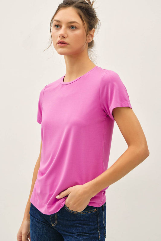 Be Cool - NEW COLOR-BAMBOO/MODAL BASIC ROUND NECK T-SHIRT
