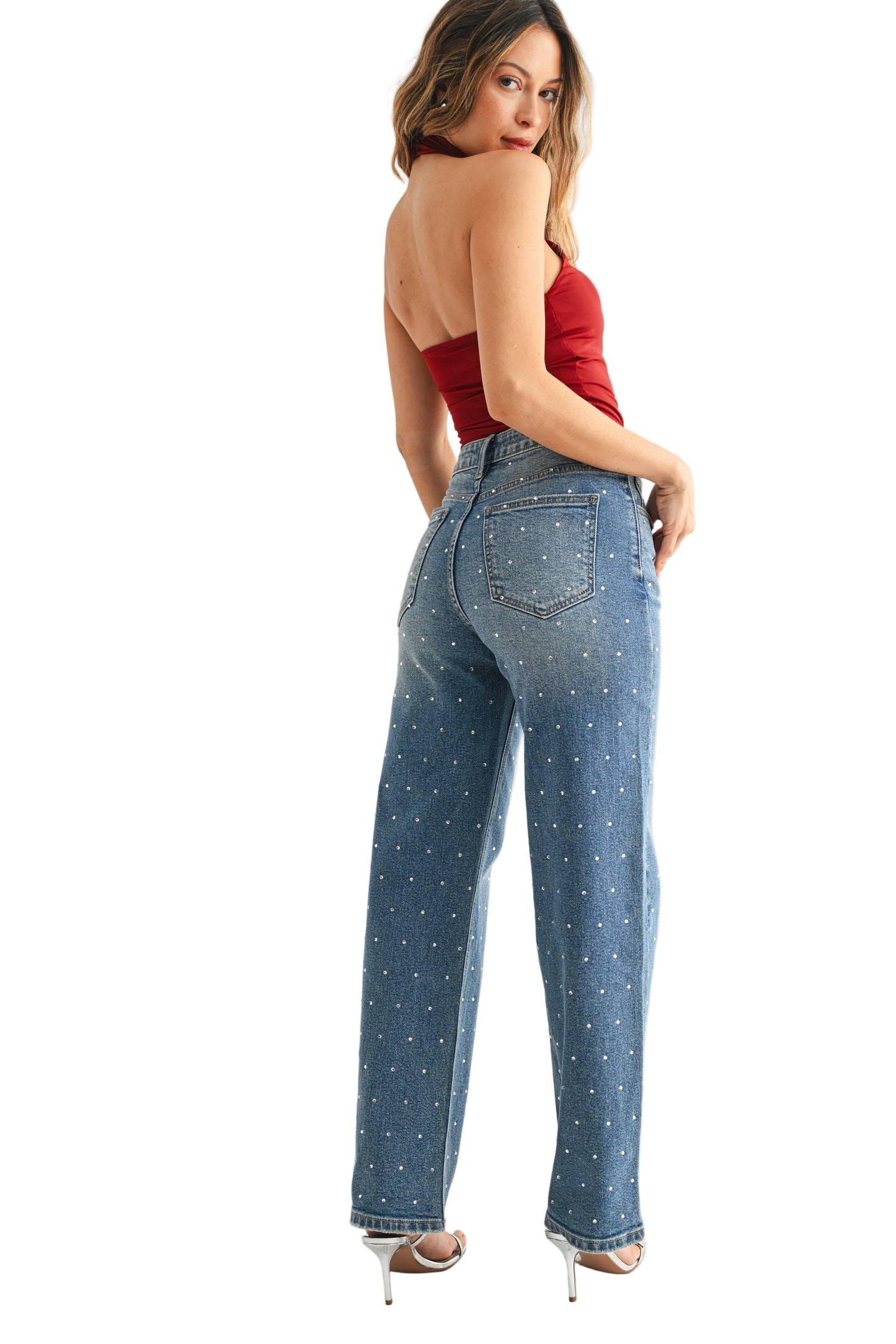 JBD - Rhinestone Vintage Straight Leg Jean