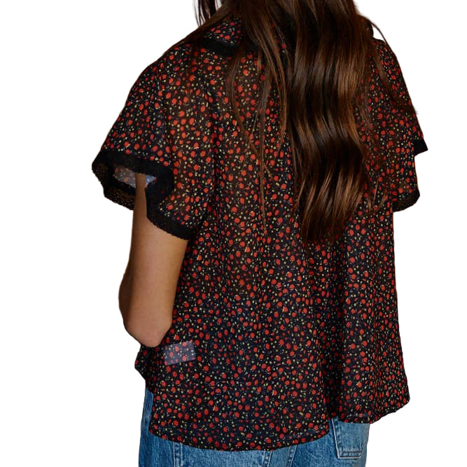By Together - Floral Print Collared Top