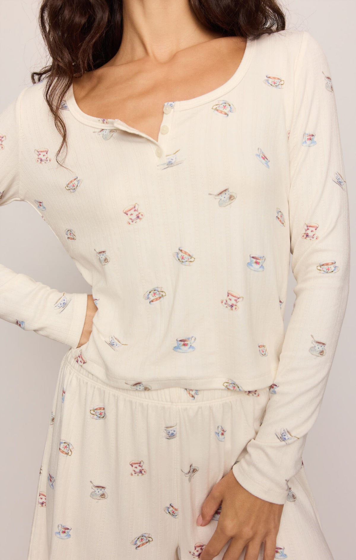 Z Supply Tea Time Long Sleeve Top