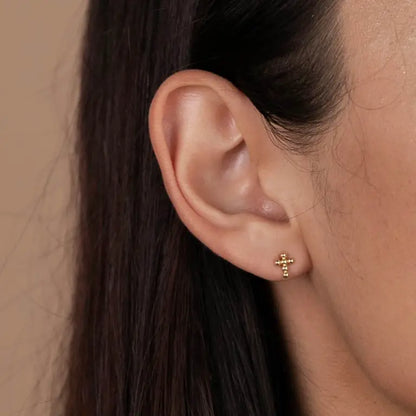 JaxKelly - Stud Cross Earring