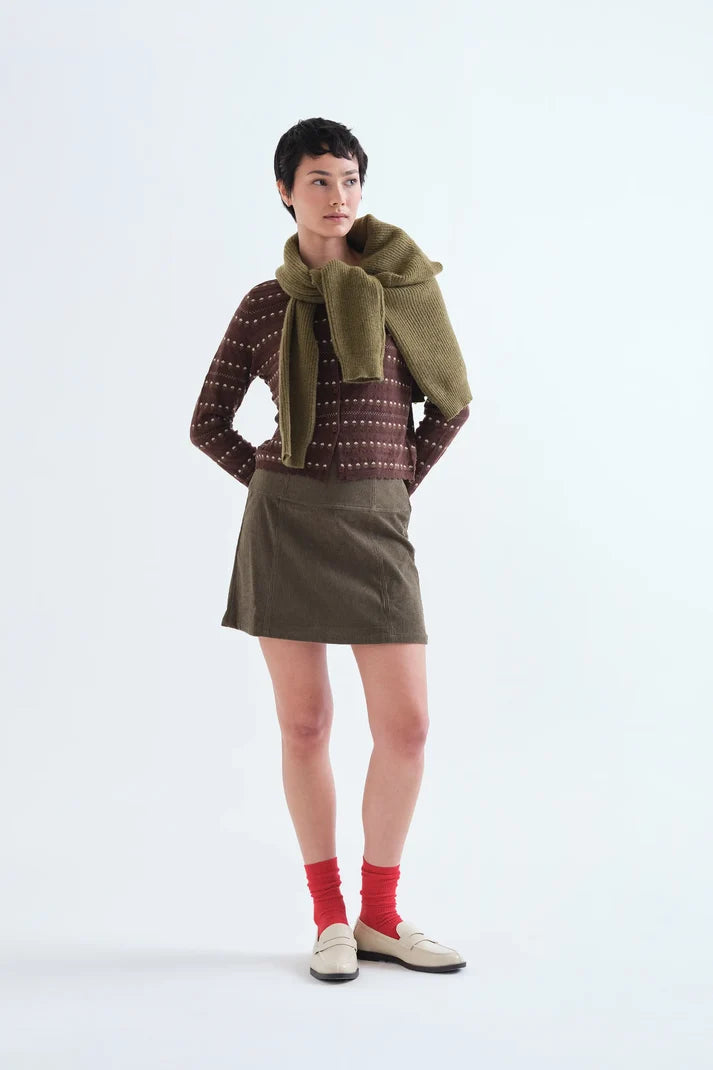 Compania Fantastică Cardigan with Embroidered Flowers