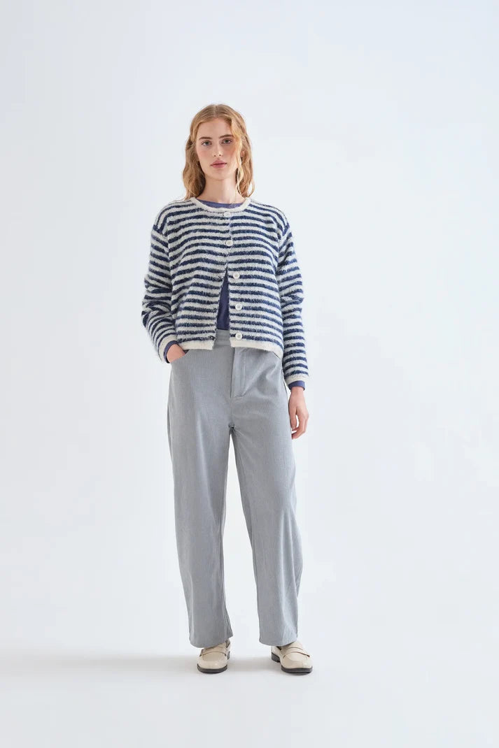 Compania Fantastică Blue Striped Cardigan