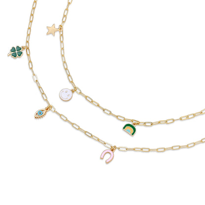 Enamel Treasure Necklace - Sweet