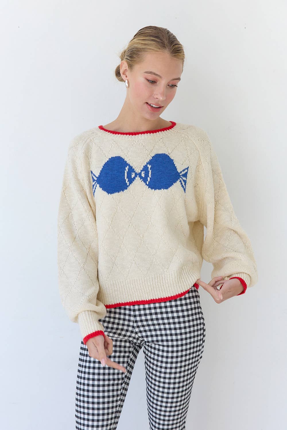 RAISONNEL - Kissing Fish Sweater
