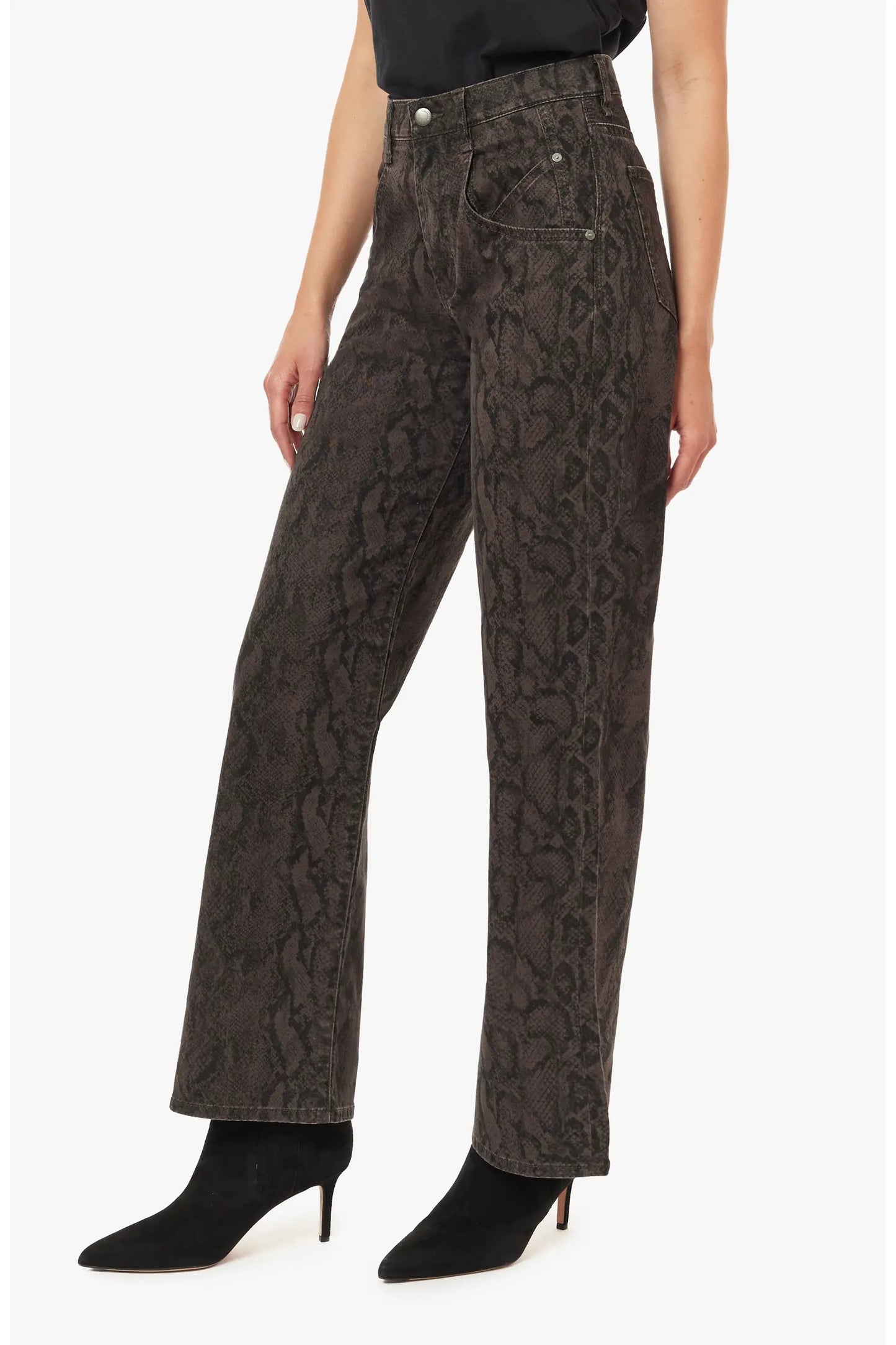 Habitual Blaine Animal Print Straight Jean