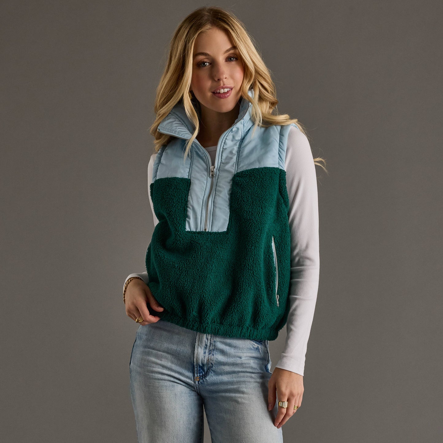 Panache Apparel Co. - Lt. Blue & Green Vest
