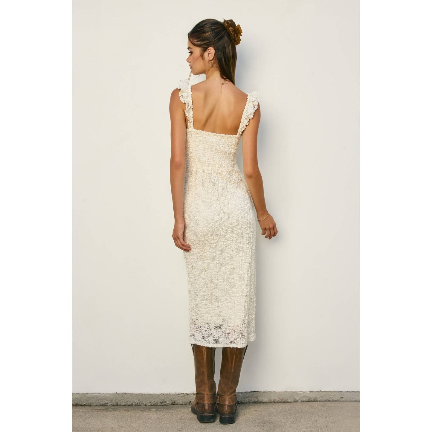Dress Forum - Breeze & Blossom Flutter Ruffled Midi Dress