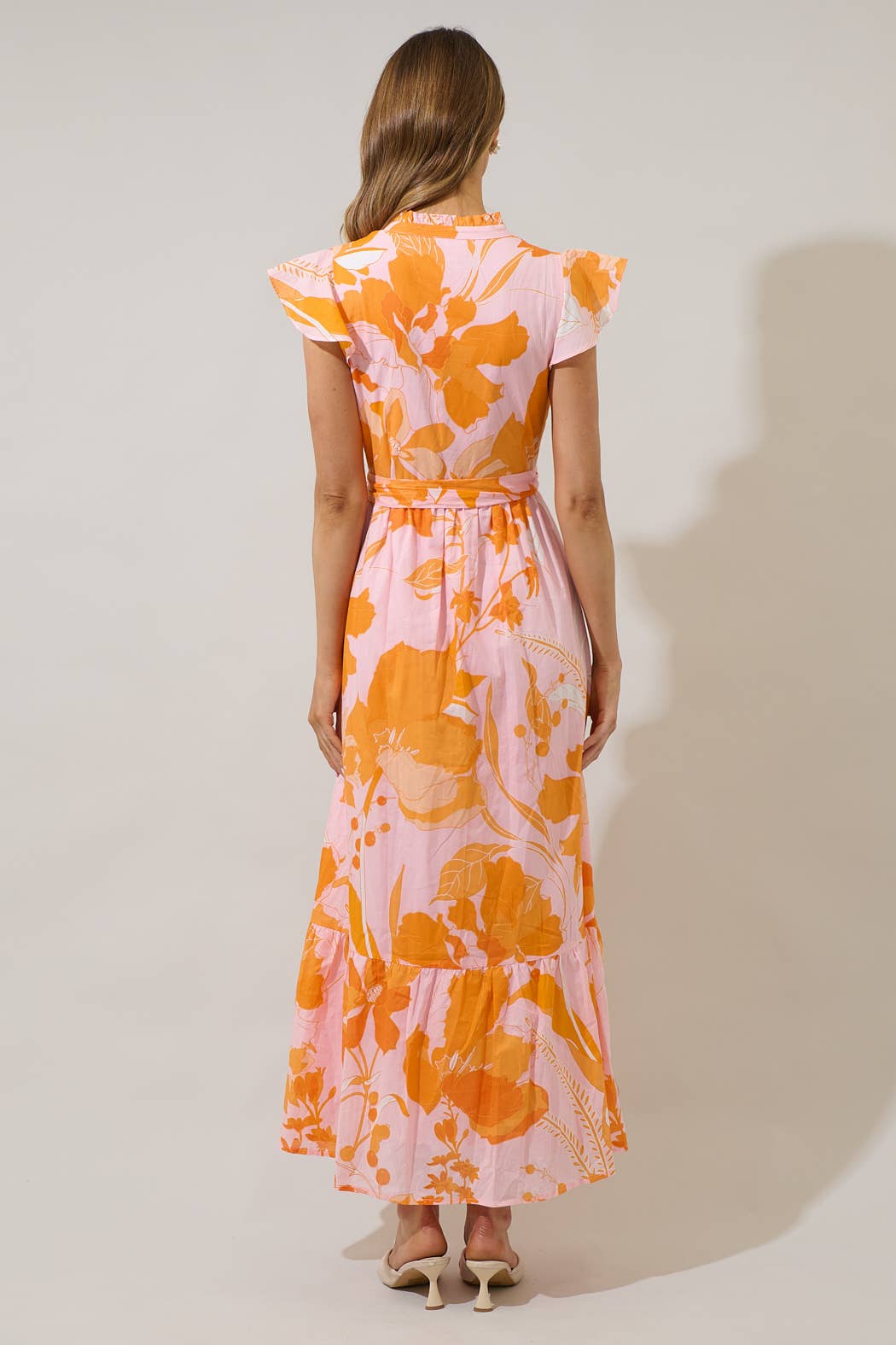 Sugarlips - Lenira Floral Riah Button Down Maxi Dress