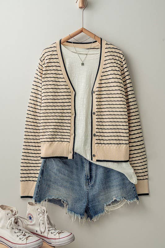 The Primrose Striped Cardigan