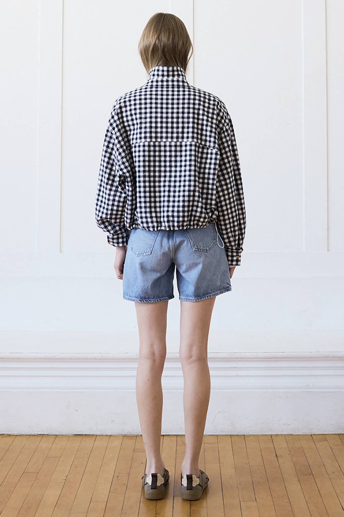RAISONNEL - Gingham Zip Jacket