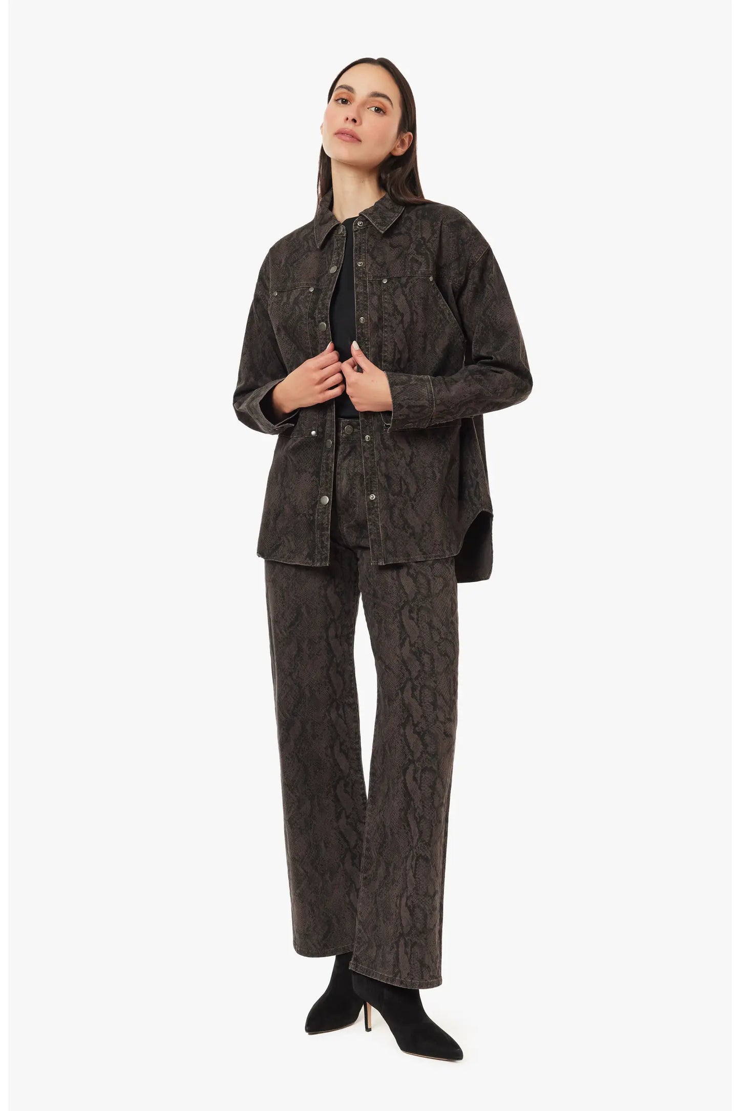 Habitual Blaine Animal Print Straight Jean